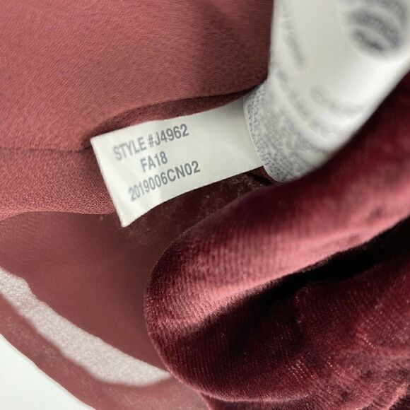 J Crew Top Faux Wrap Velvet Blouse - Picture 8 of 8